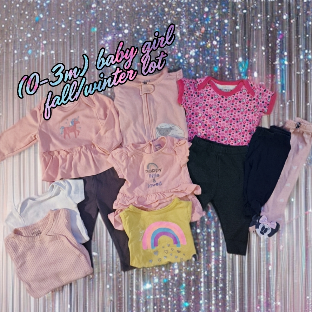 (0-3m) baby girl variety bundle 👶✨️